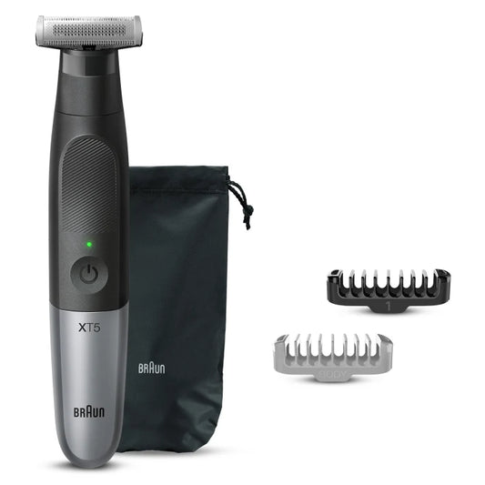 Braun XT5100 hybrid Trimmer Face & body with 4D-flex blade, waterproof, 5 combs, pouch 4210201400448