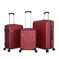 Starlife Luggage Bag 3PCS Set 20Inch 24Inch 28Inch ABS Hard Side Travel Suitcase Wine Red SL-TR27-WR