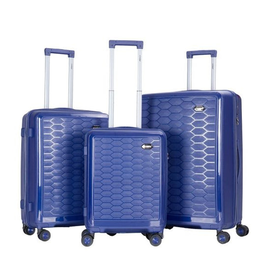 STARGOLD Luggage Trolley PP HardSide 3 PCS Set Suitcase Bag With TSA Lock 360° Rotating Wheels Travel Suitcase, SG-PP66