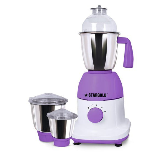 Stargold 600 Watts Mixer Grinder For Multi Purpose Use With 3 Stainless Steel Jar SG-1373