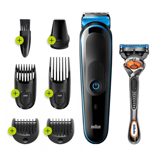 Braun MGK3245 7-in-1 Trimmer Body Groomer Kit with Gillette Fusion5 ProGlide razor 4210201283683