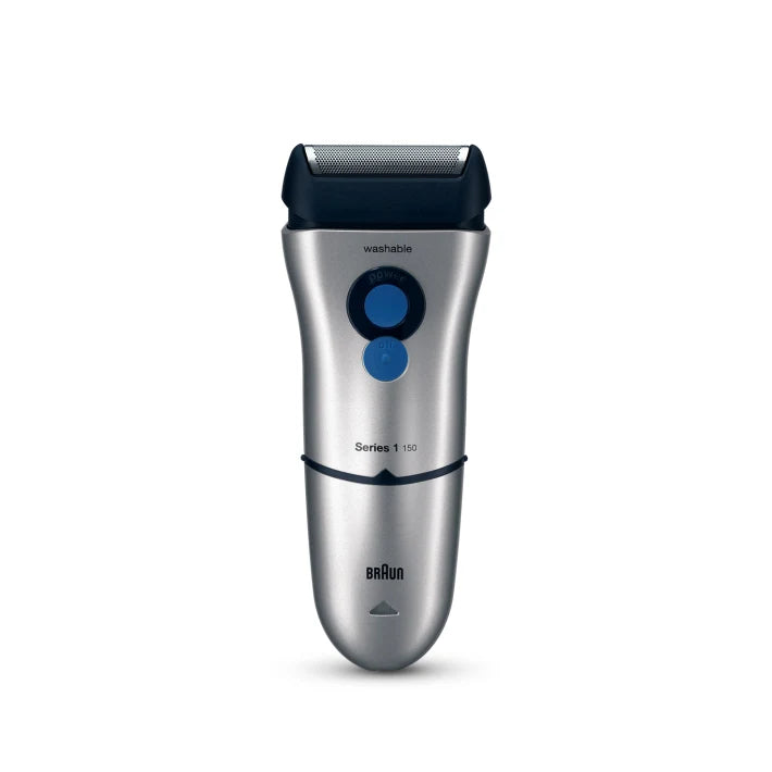 Braun Series 1 150s Shaver with protection cap, silver.