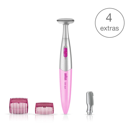 Braun Silk-épil 3in1 Trimmer FG 1100 with 4 extras incl. high precision head, pink 4210201192756