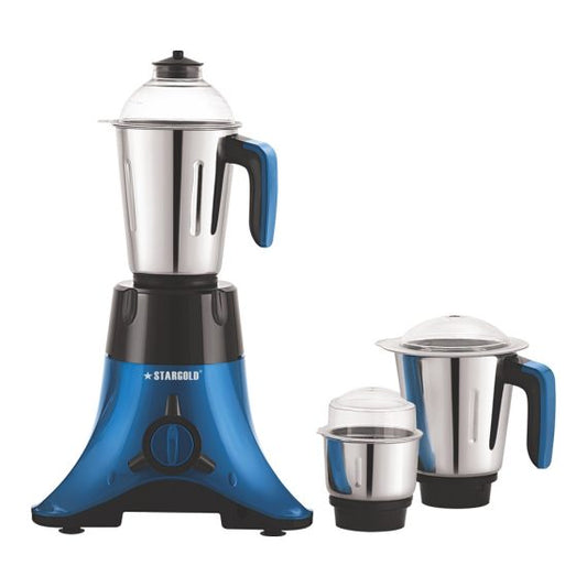 Stargold 750 Watt 3 In 1 Mixer Grinder For Multi Purpose Use With Stainless Steel Jar SG-1379