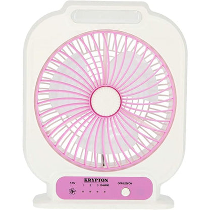 Krypton 8inch Rechargeable Table Fan Mini KNF222