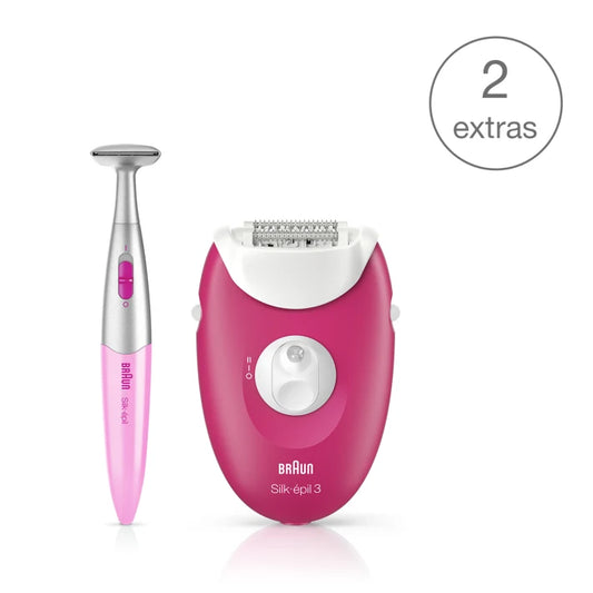 Braun Silk-épil 3 3-420 Epilator with 2 extras incl. Silk-épil bikini trimmer 4210201190998