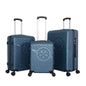 Starlife Luggage Bag 3PCS Set 20Inch 24Inch 28Inch ABS Hard Side Travel Suitcase Blue SL-TR27-BL