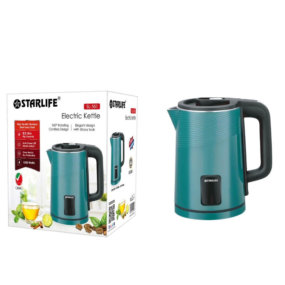 STARLIFE Kettle 2 Liter With Automatic Turn-Off 1500W  SL-361