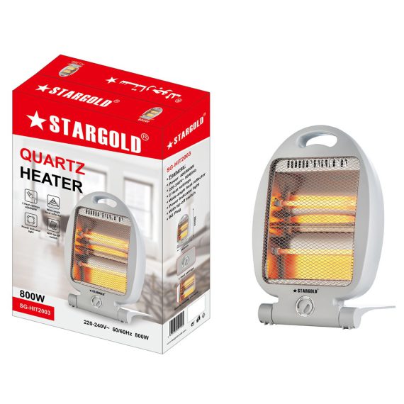 Stargold 800W Portable Electric Quartz Room Heater With 2 Temperatures SG-HIT2003