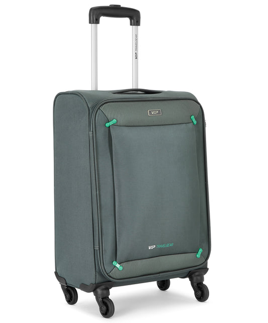 VIP 4 Wheel Soft Casing Medium Check-In Luggage Trolley 69cm Grey STAPPL69GR