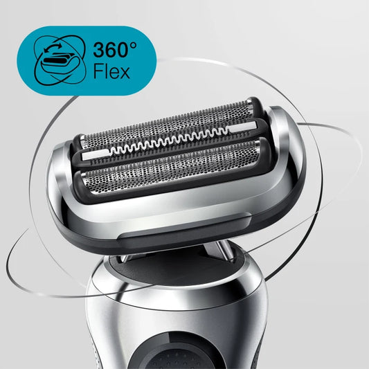 Braun Series 7 71-S1000s Wet & Dry Shaver with travel case, silver 4210201253358