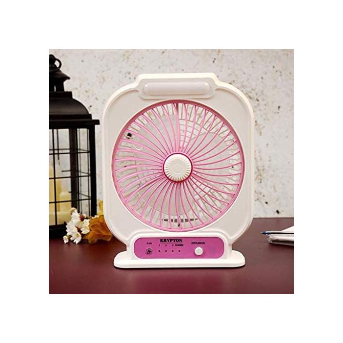 Krypton 8inch Rechargeable Table Fan Mini KNF222