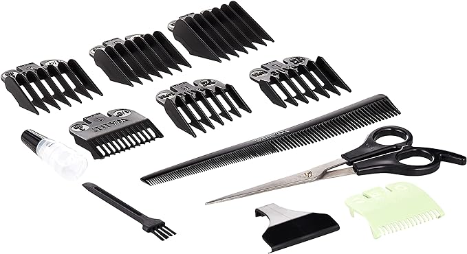 WAHL Baldfader Hair Cutting Kit, Corded Hair Clipper Kit for Mens Grooming, 7 Comb , 79111-527