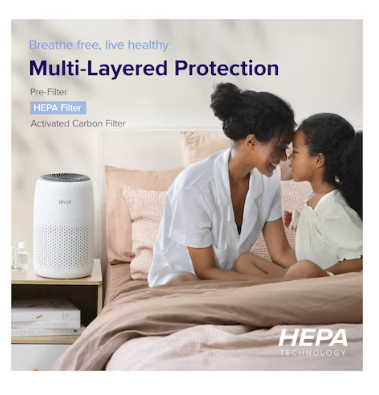 Levoit Core Mini Air Purifier and Humidifier White LAP-C161-WUK