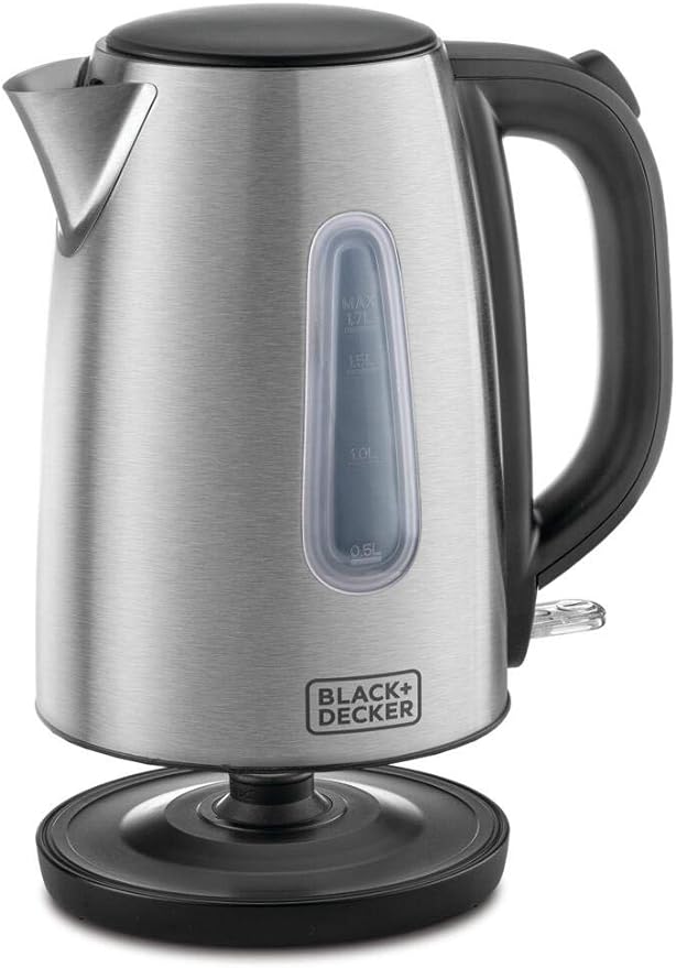 Black+Decker, Kettle 1.7L, Stainless Steel, Silver JC450-B5