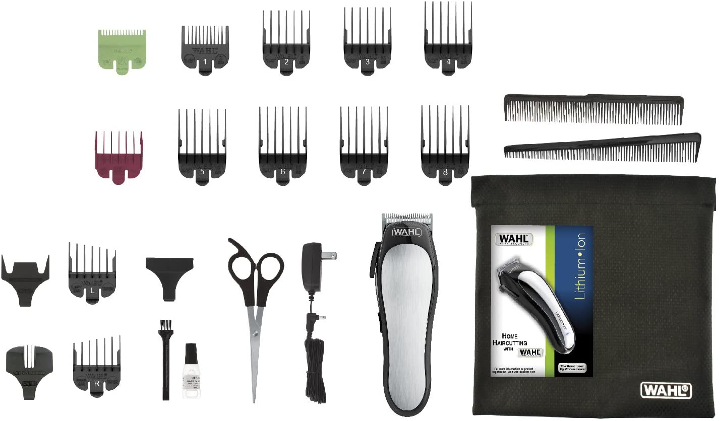 Wahl Lithium Ion Battery Hair Clipper, Steel 79600-3217