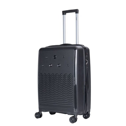 STARGOLD Luggage Trolley PP HardSide 3 PCS Set Suitcase Bag With TSA Lock 360° Rotating Wheels Travel Suitcase, SG-PP69 Black
