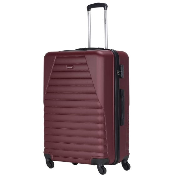 Viptour Hard Side 3 Piece Suitcase Luggage Trolley Set Of 20/24/28 Inches VT-A392 Burgundy