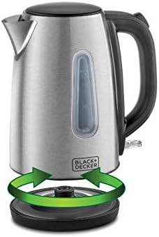 Black+Decker, Kettle 1.7L, Stainless Steel, Silver JC450-B5