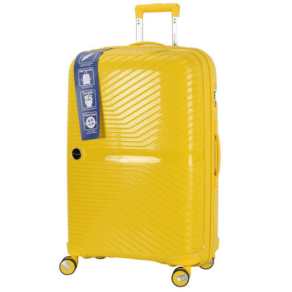 Viptour Hard Side Luggage Trolley Set OF 3 Pieces Bag 360 degree VT-PP405 Yellow