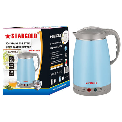 STARGOLD High Quality 1.5L Stainless Steel Electric Kettle SG-K1456