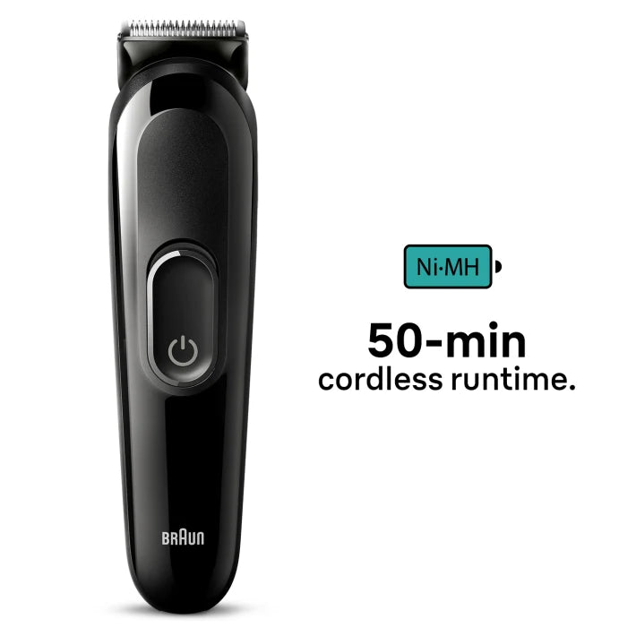 Braun 6-in-1 Style Kit 3 MGK3410 beard, hair. With 50min runtime, black 4210201446613