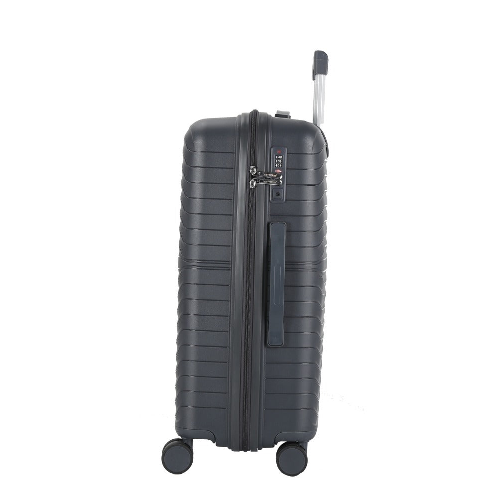 Viptour PP Hard Side Luggage Trolley 3 Pieces Set VT-PP408 Dark Grey