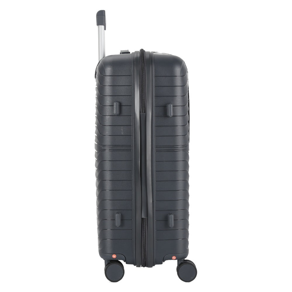 Viptour PP Hard Side Luggage Trolley 3 Pieces Set VT-PP408 Dark Grey