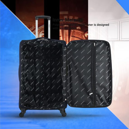 STARLIFE Luggage Trolley Set Of 4 PCS Polyester Fabric Suitcase With Rotational Wheels, SL-TR2 Blue