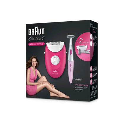 Braun Silk-épil 3 3-410 Epilator with 3 extras incl. shaver head 4210201190974