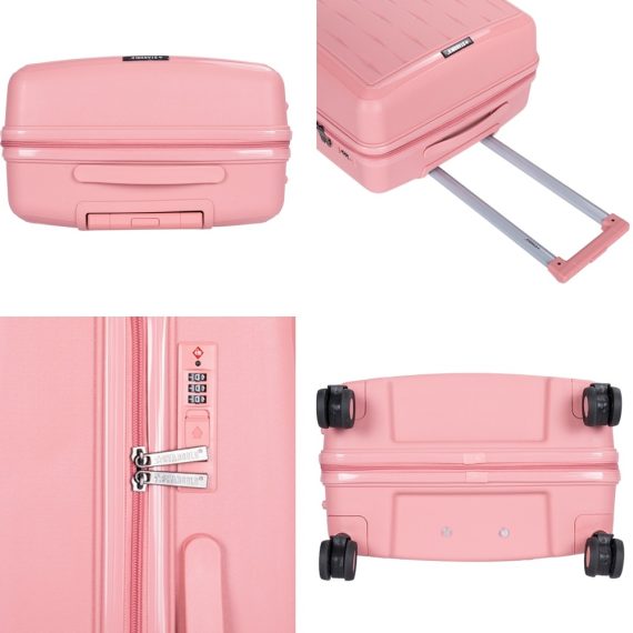 STARGOLD Luggage Trolley PP HardSide 3 PCS Set Suitcase Bag With TSA Lock 360° Rotating Wheels Travel Suitcase, SG-PP67