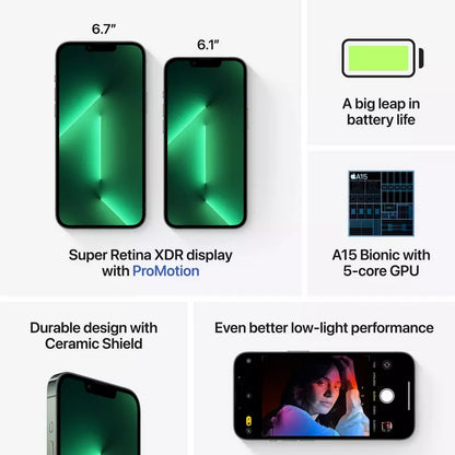 Apple Mobile iPhone 13 Pro, 5G,256GB, Alpine Green