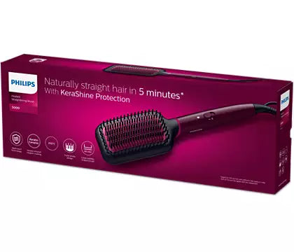 Philips 5000 Heated Straightener Brush BHH730/03