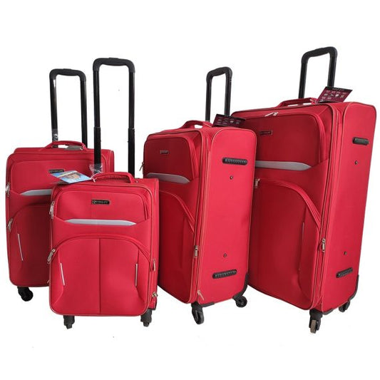 Fabric Trolley 4Pcs Set SL-T48 Red